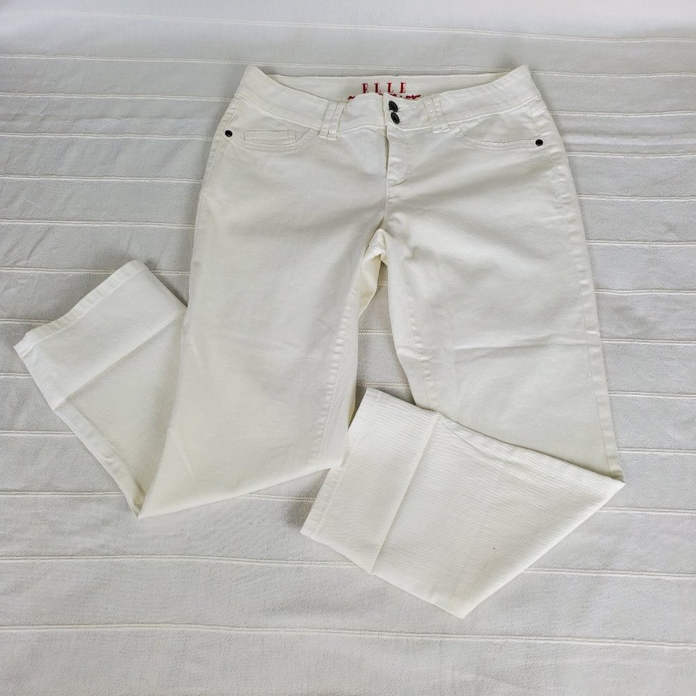 ELLE WHITE STRAIGHT LEG PANTS
